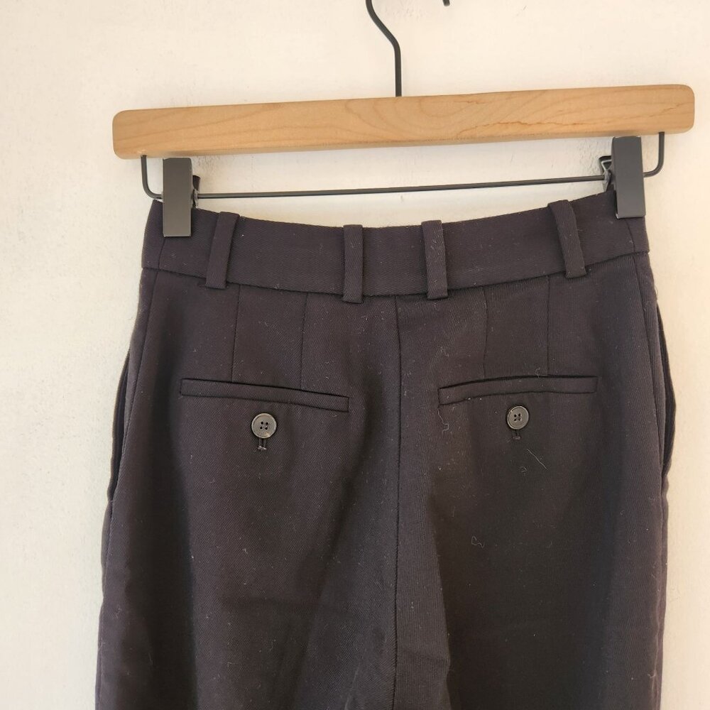 Babaton Aritzia New Agency Pants (Re)ssential Black Wool Trousers Straight 00 - Picture 5 of 8